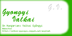 gyongyi valkai business card